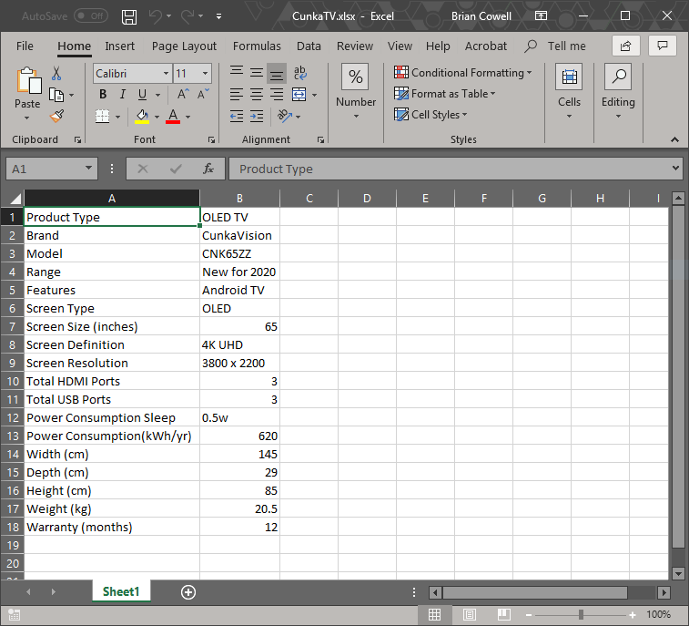 EasyCatalog Excel Table1